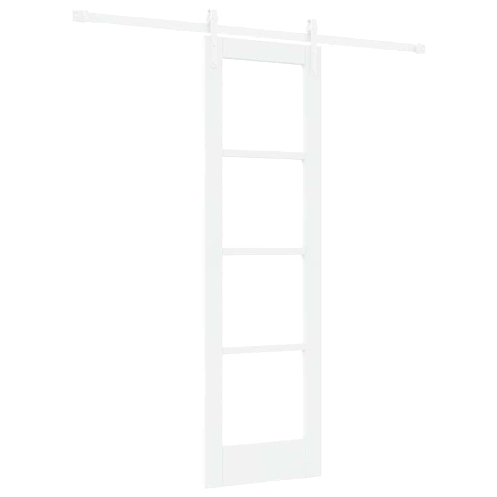 Schiebetür ORKDAL Weiß 61 x 198,5 cm Solid Pine Wood and Glass
