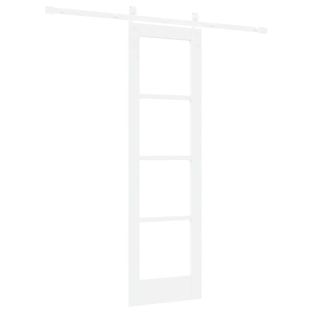 Schiebetür ORKDAL Weiß 61 x 198,5 cm Solid Pine Wood and Glass