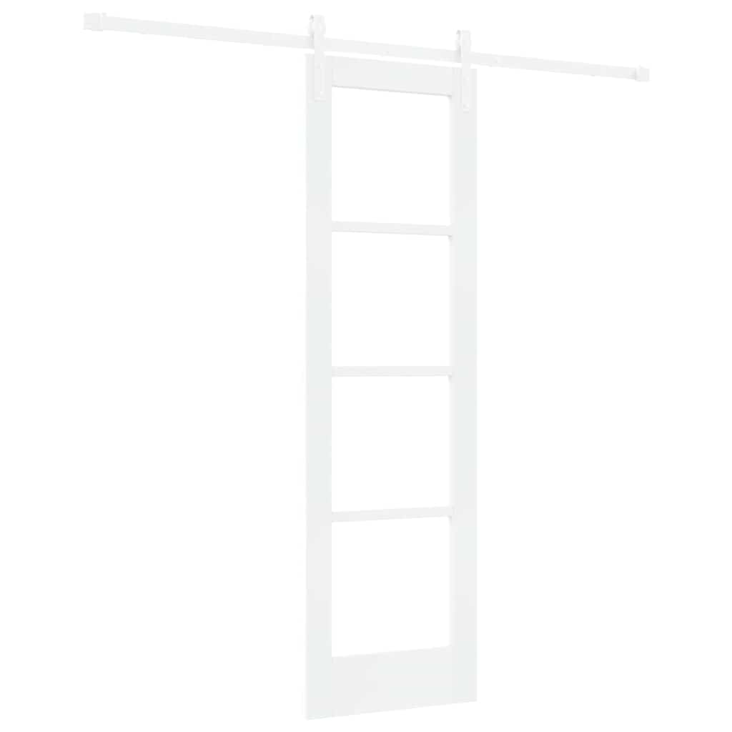 Schiebetür ORKDAL Weiß 61 x 198,5 cm Solid Pine Wood and Glass