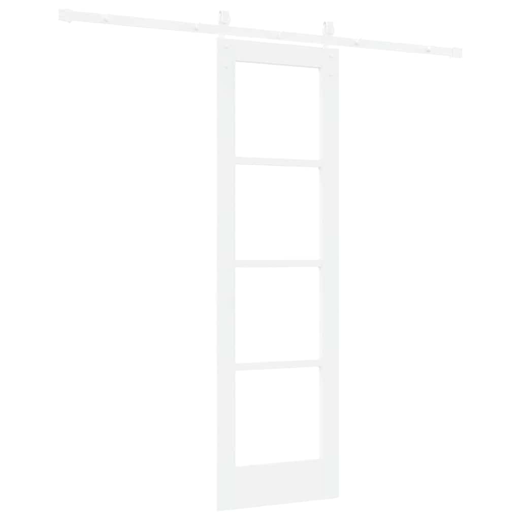 Schiebetür ORKDAL Weiß 61 x 198,5 cm Solid Pine Wood and Glass