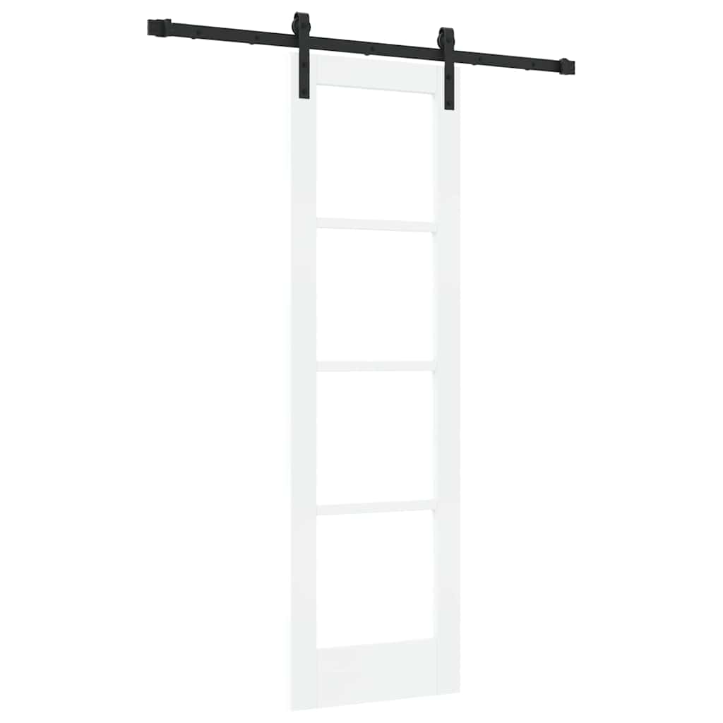 Schiebetür ORKDAL Weiß 61 x 198,5 cm Solid Pine Wood and Glass