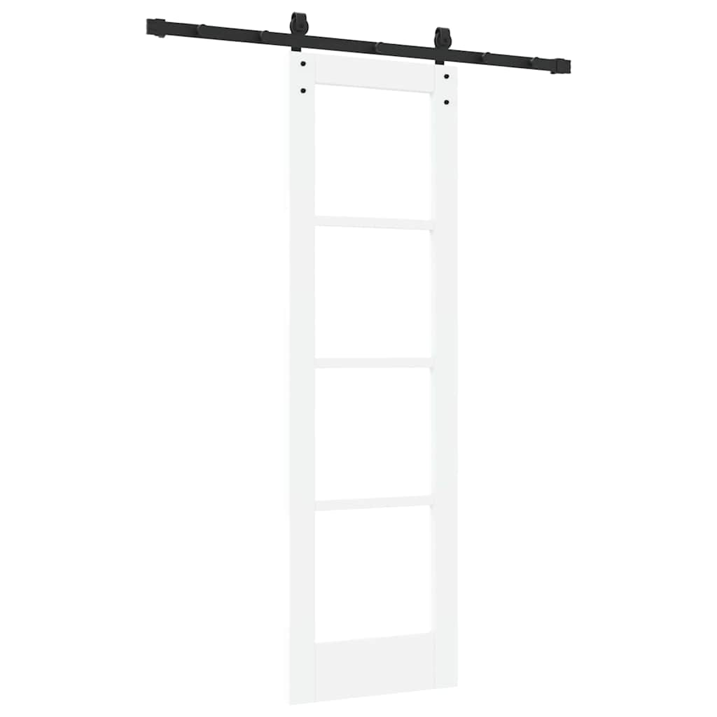 Schiebetür ORKDAL Weiß 61 x 198,5 cm Solid Pine Wood and Glass