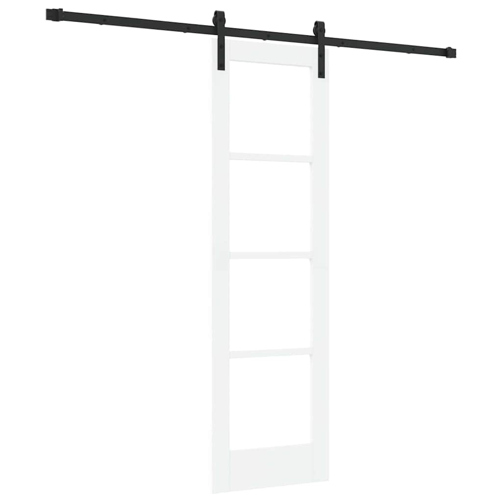 Schiebetür ORKDAL Weiß 61 x 198,5 cm Solid Pine Wood and Glass