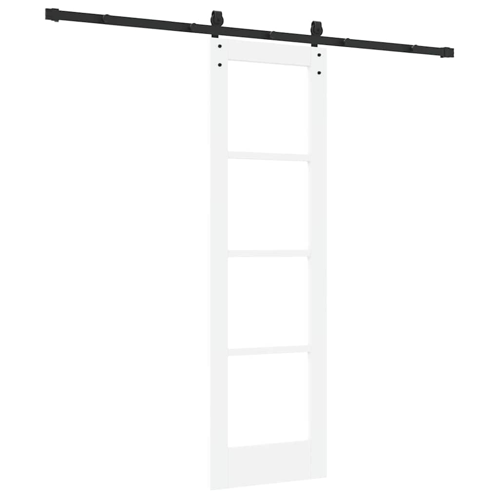 Schiebetür ORKDAL Weiß 61 x 198,5 cm Solid Pine Wood and Glass