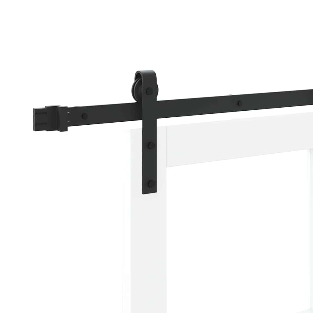 Schiebetür ORKDAL Weiß 83 x 211 cm Solid Pine Wood and Glass