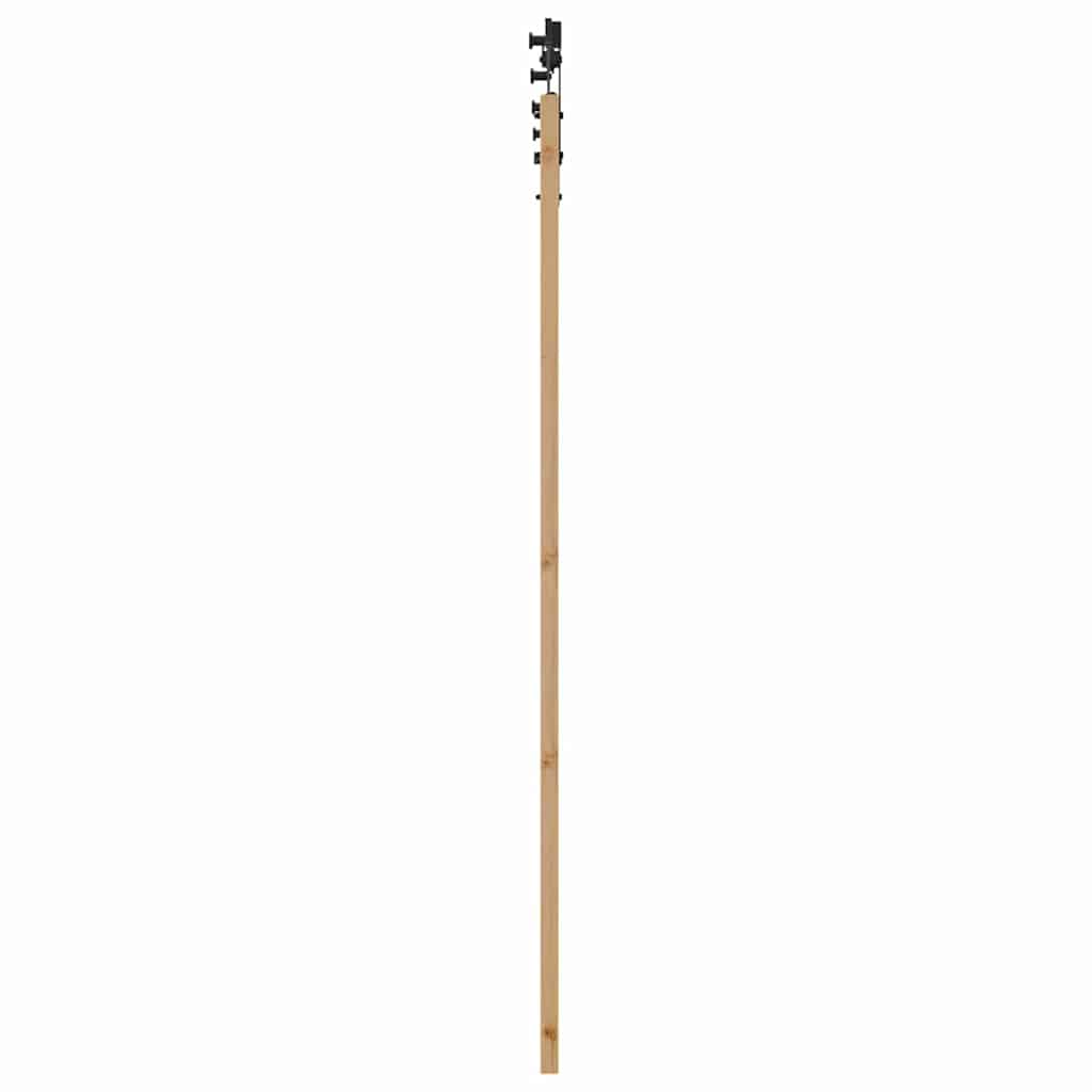 Schiebetür ORKDAL Natur 93 x 202 cm Solid Pine Wood and Glass