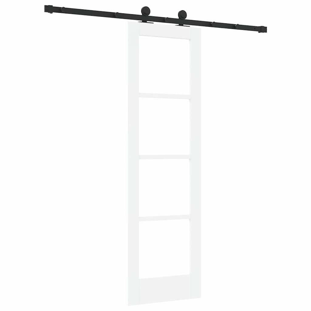 Schiebetür ORKDAL Weiß und Schwarz 61 x 198,5 cm