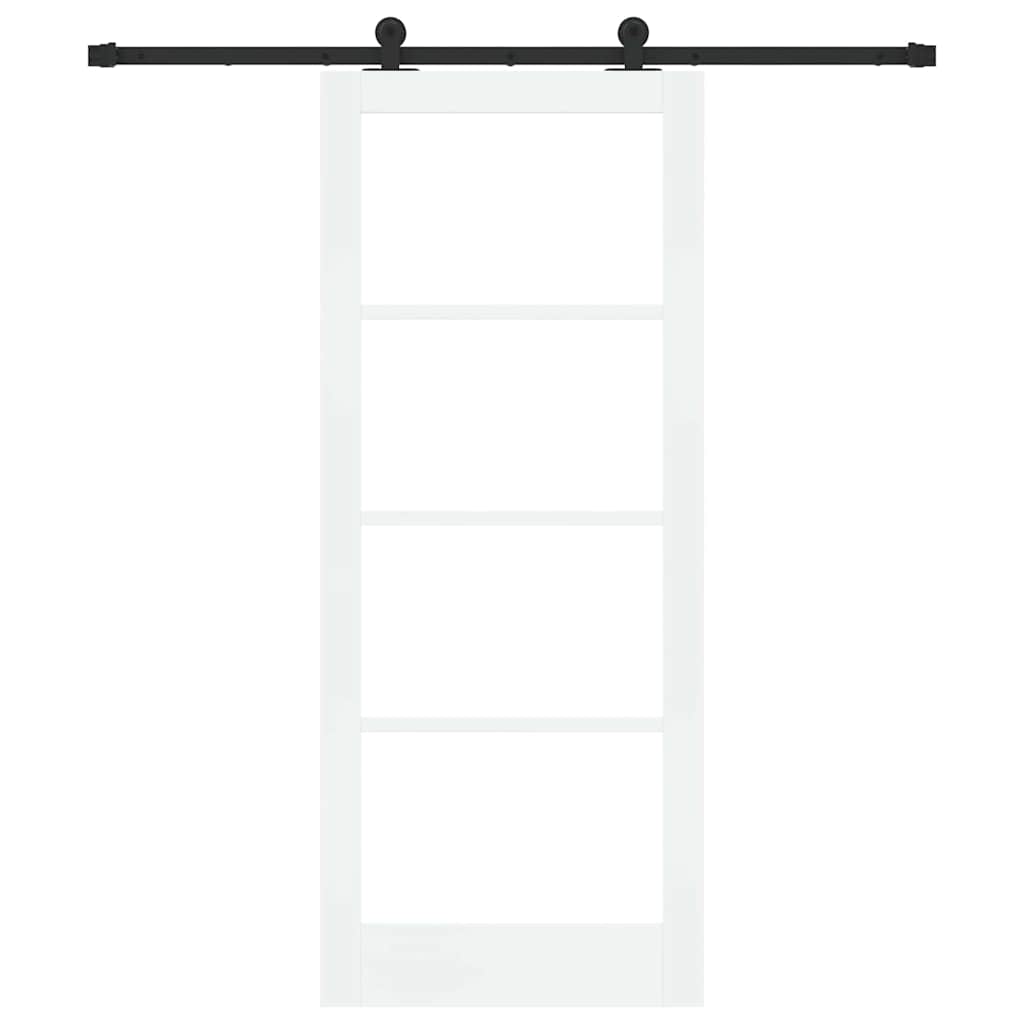 Schiebetür ORKDAL Weiß und Schwarz 83 x 202 cm