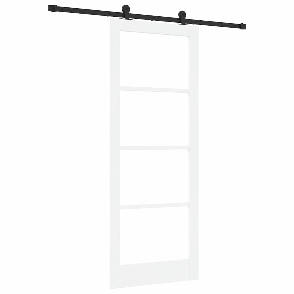 Schiebetür ORKDAL Weiß und Schwarz 83 x 211 cm