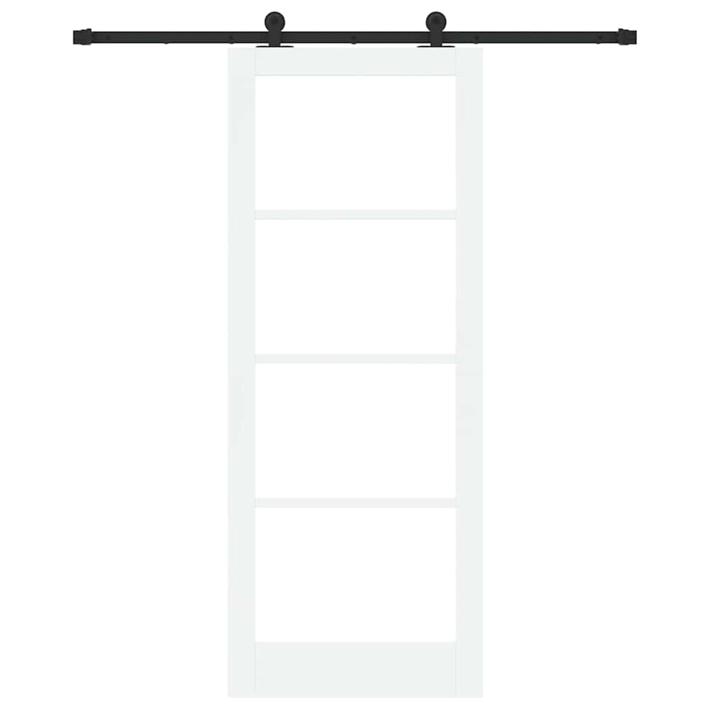 Schiebetür ORKDAL Weiß und Schwarz 83 x 211 cm