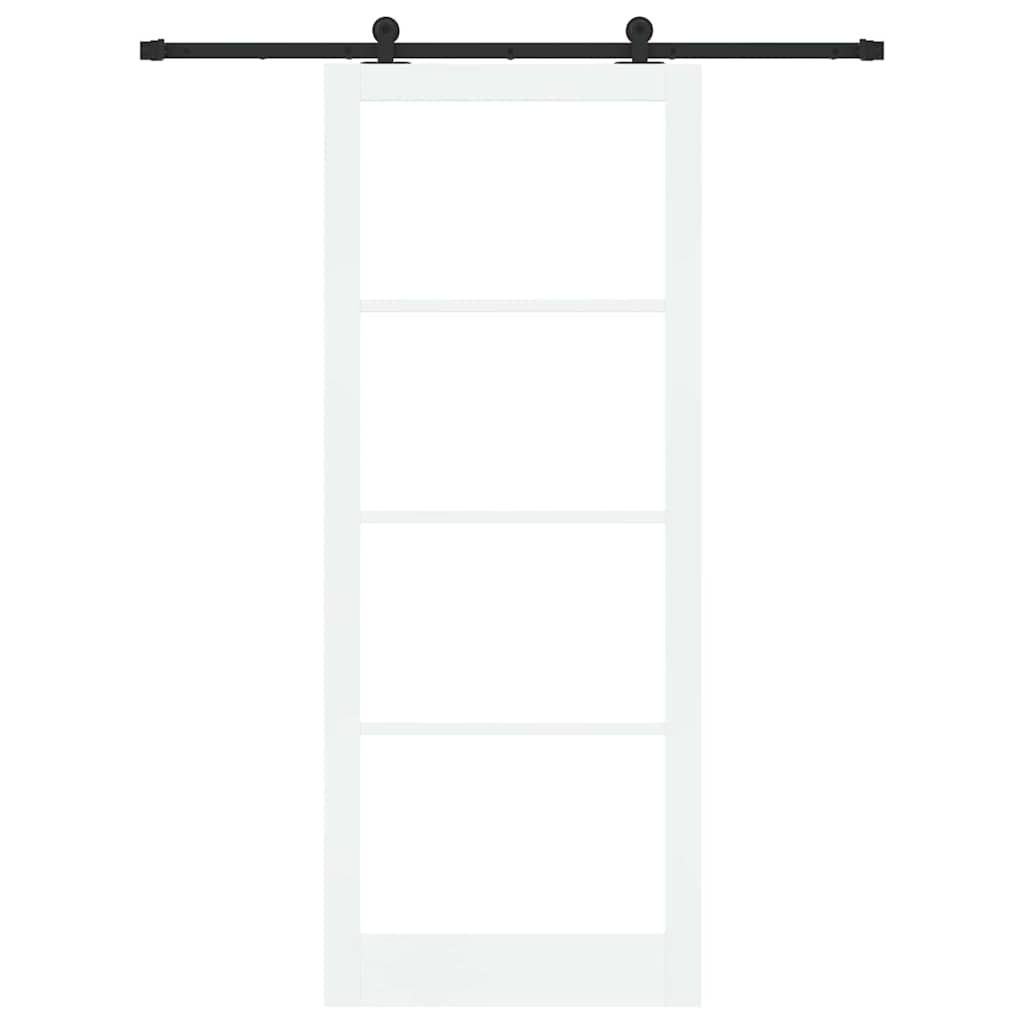 Schiebetür ORKDAL Weiß und Schwarz 93 x 232 cm