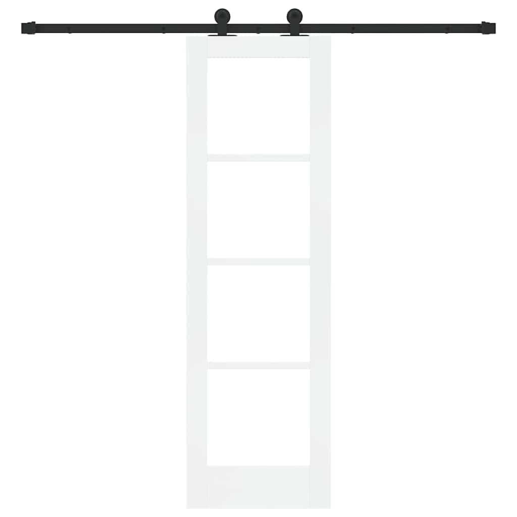 Schiebetür ORKDAL Weiß und Schwarz 61 x 198,5 cm