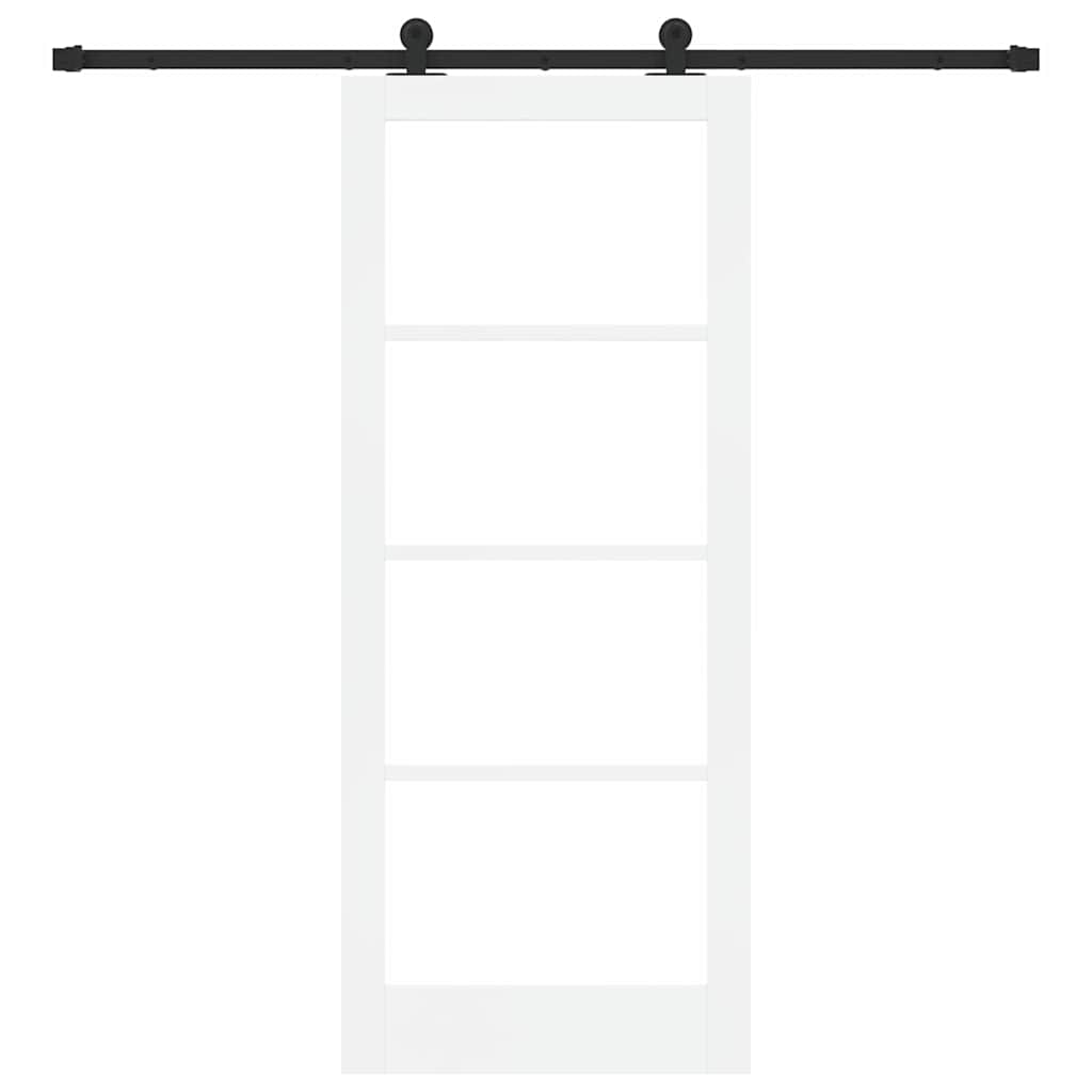 Schiebetür ORKDAL Weiß und Schwarz 83 x 202 cm