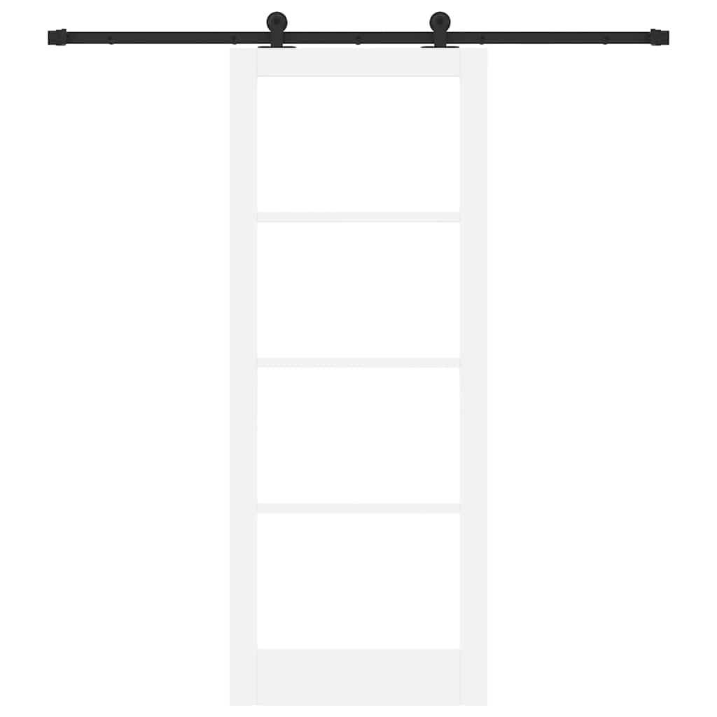 Schiebetür ORKDAL Weiß und Schwarz 83 x 211 cm