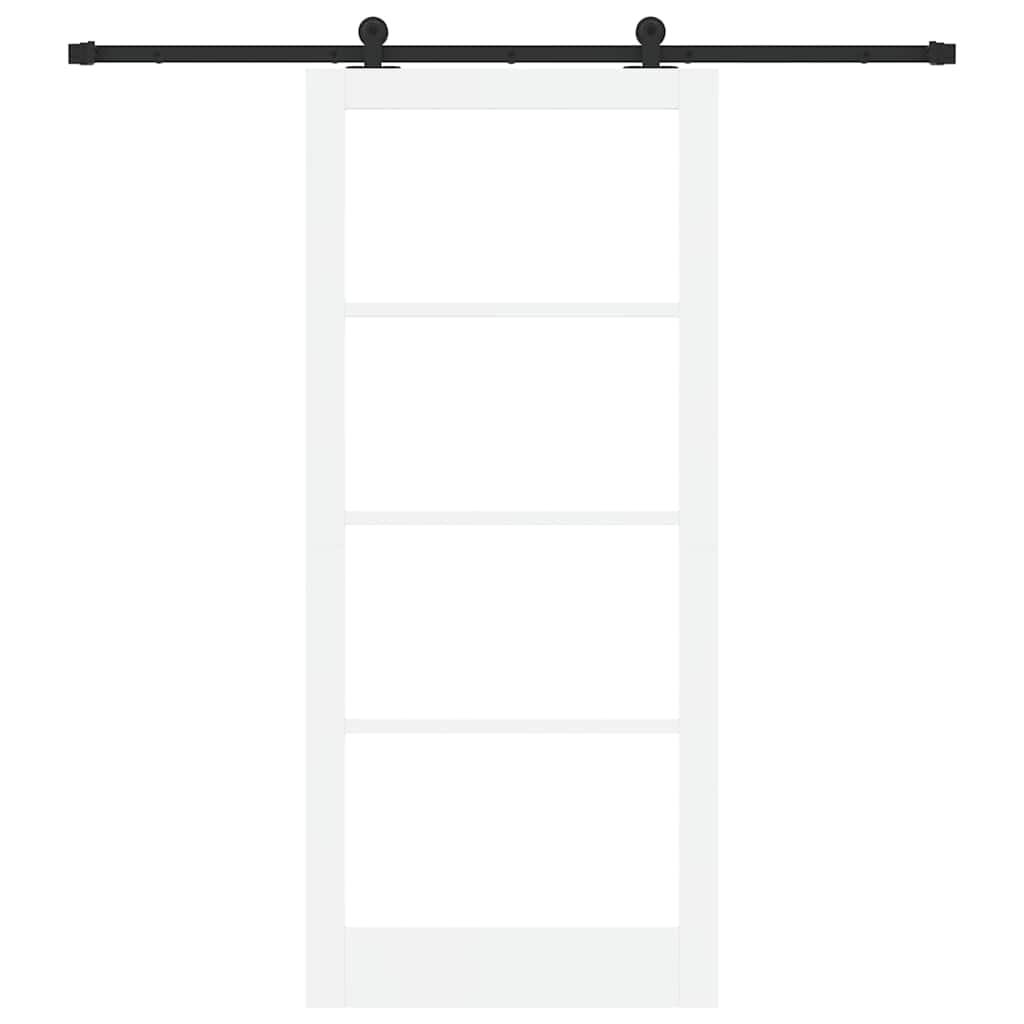 Schiebetür ORKDAL Weiß und Schwarz 93 x 211 cm