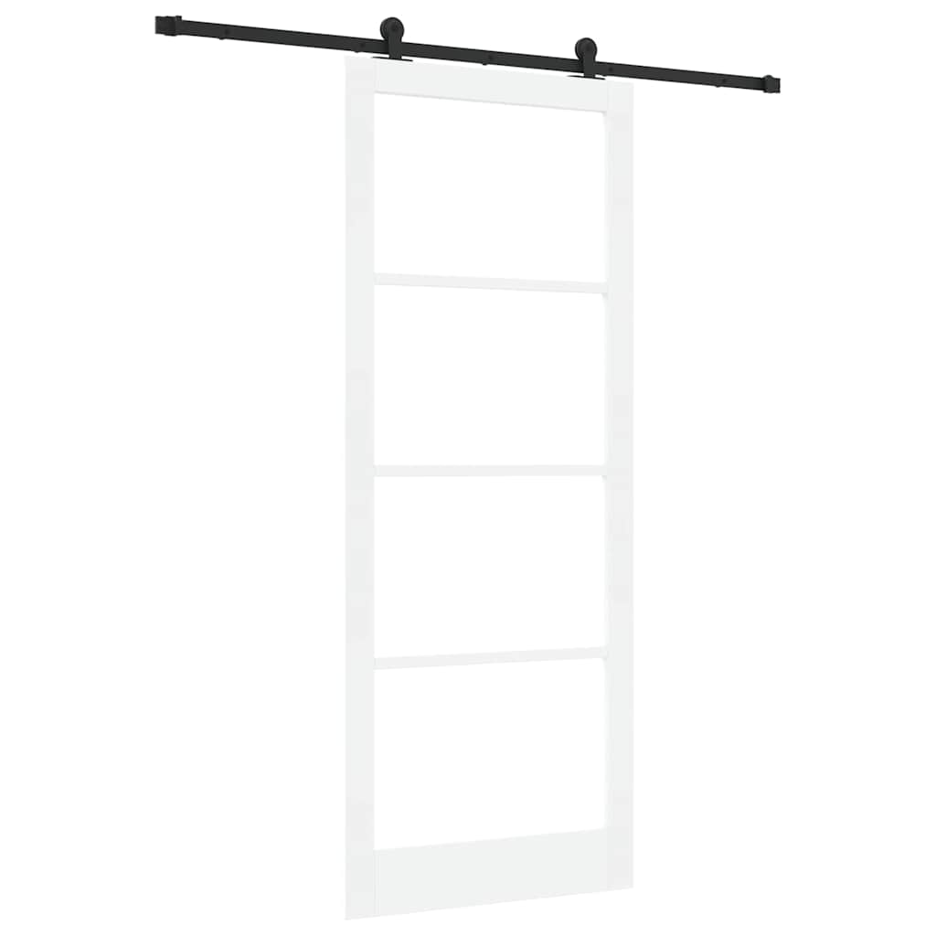 Schiebetür ORKDAL Weiß und Schwarz 93 x 232 cm