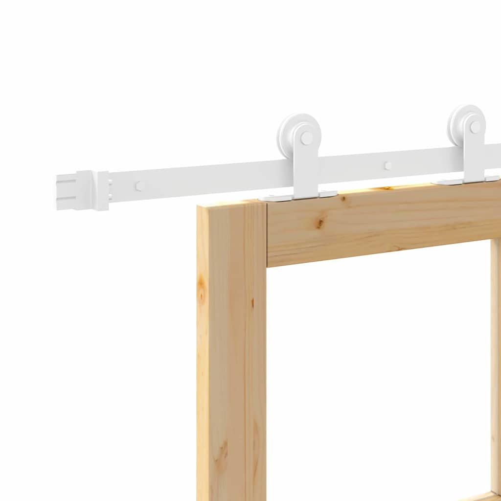 Schiebetür ORKDAL Natur 93 x 202 cm Solid Pine Wood and Glass