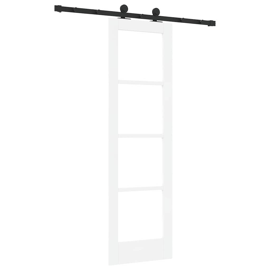 Schiebetür ORKDAL Weiß 61 x 198,5 cm Solid Pine Wood and Glass