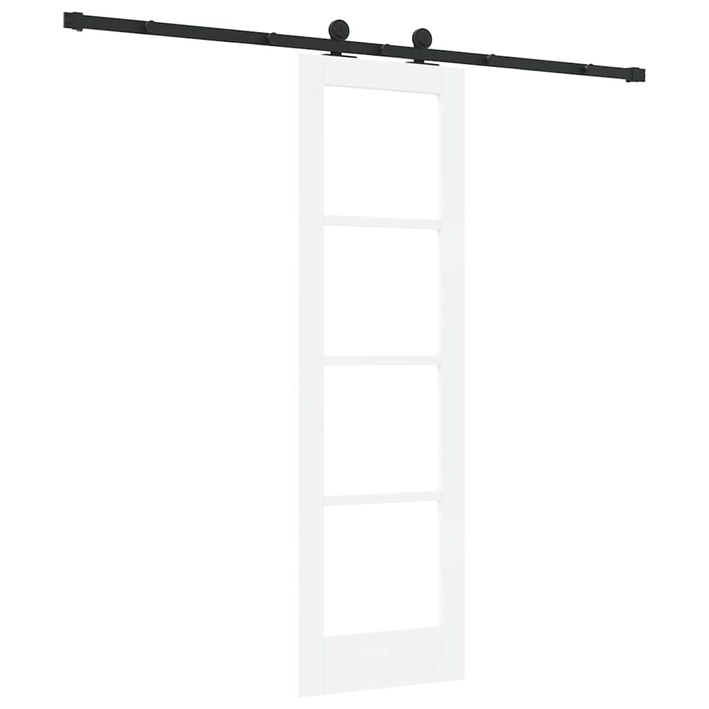 Schiebetür ORKDAL Weiß 61 x 198,5 cm Solid Pine Wood and Glass