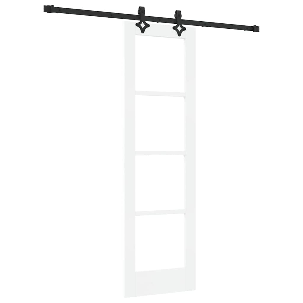 Schiebetür ORKDAL Weiß und Schwarz 61 x 198,5 cm