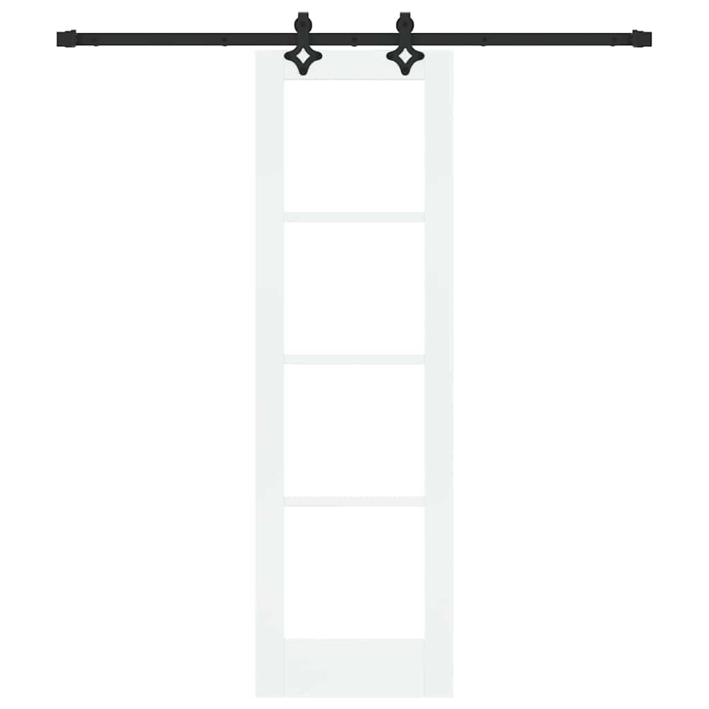 Schiebetür ORKDAL Weiß und Schwarz 61 x 198,5 cm
