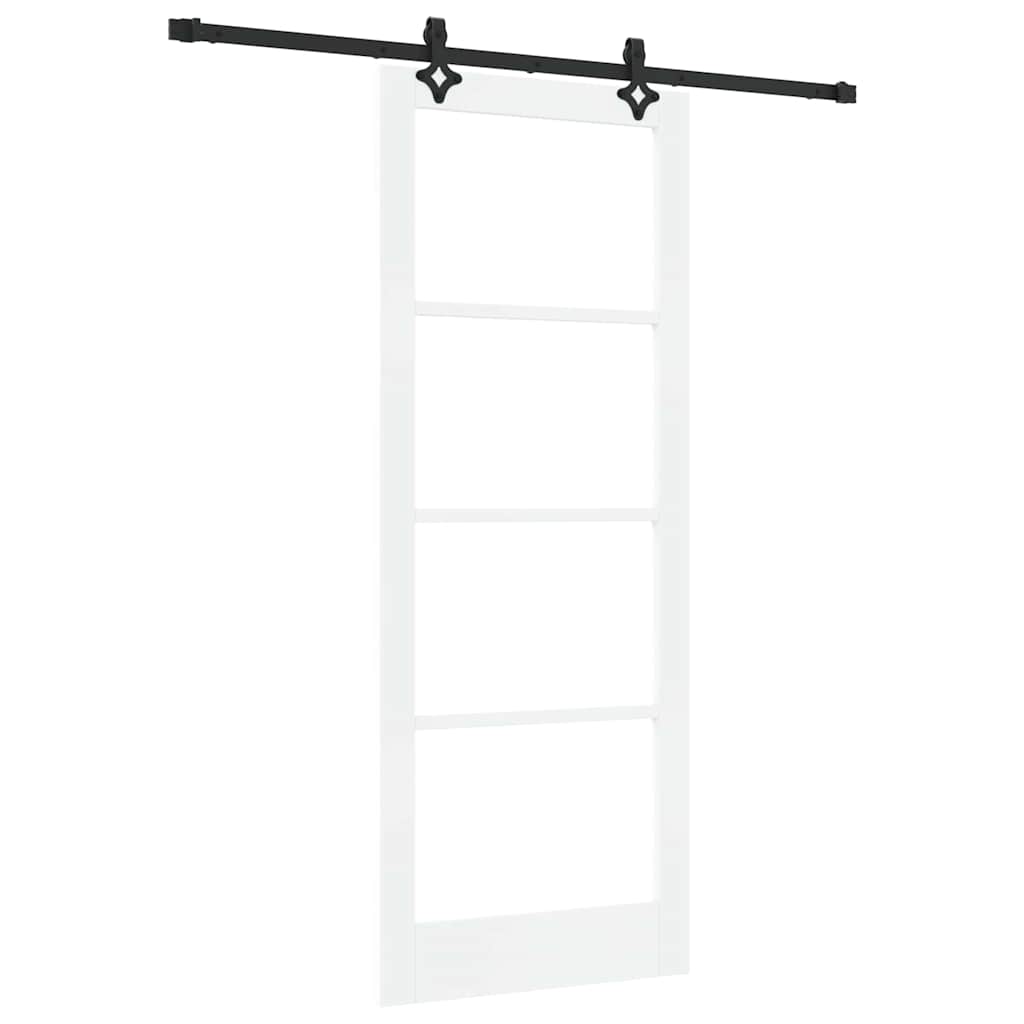 Schiebetür ORKDAL Weiß und Schwarz 83 x 211 cm