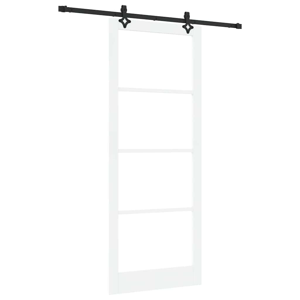 Schiebetür ORKDAL Weiß und Schwarz 93 x 232 cm