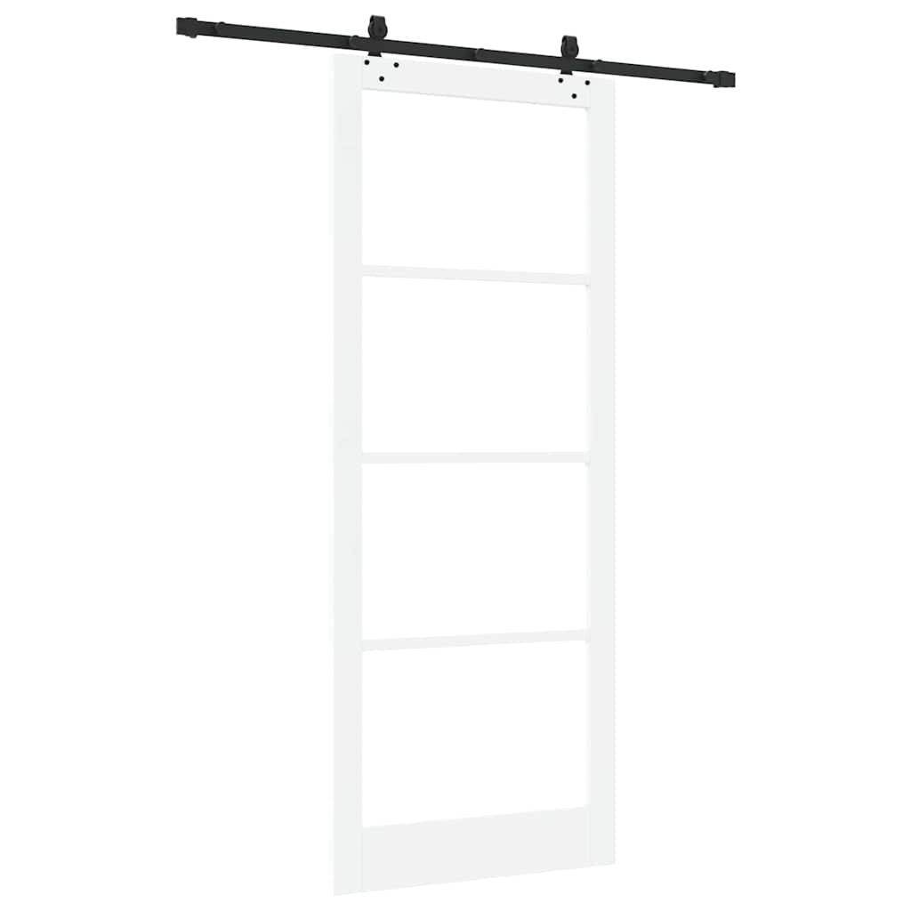 Schiebetür ORKDAL Weiß und Schwarz 93 x 232 cm