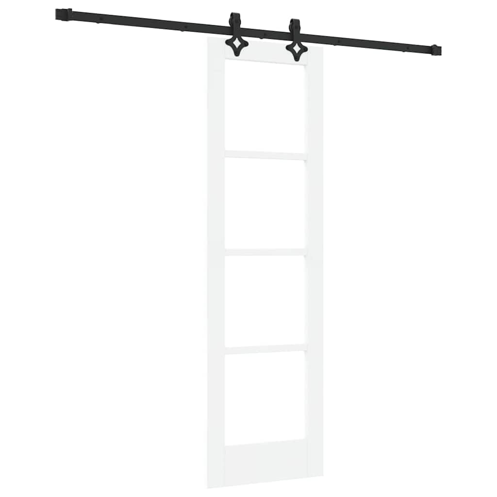 Schiebetür ORKDAL Weiß und Schwarz 61 x 198,5 cm