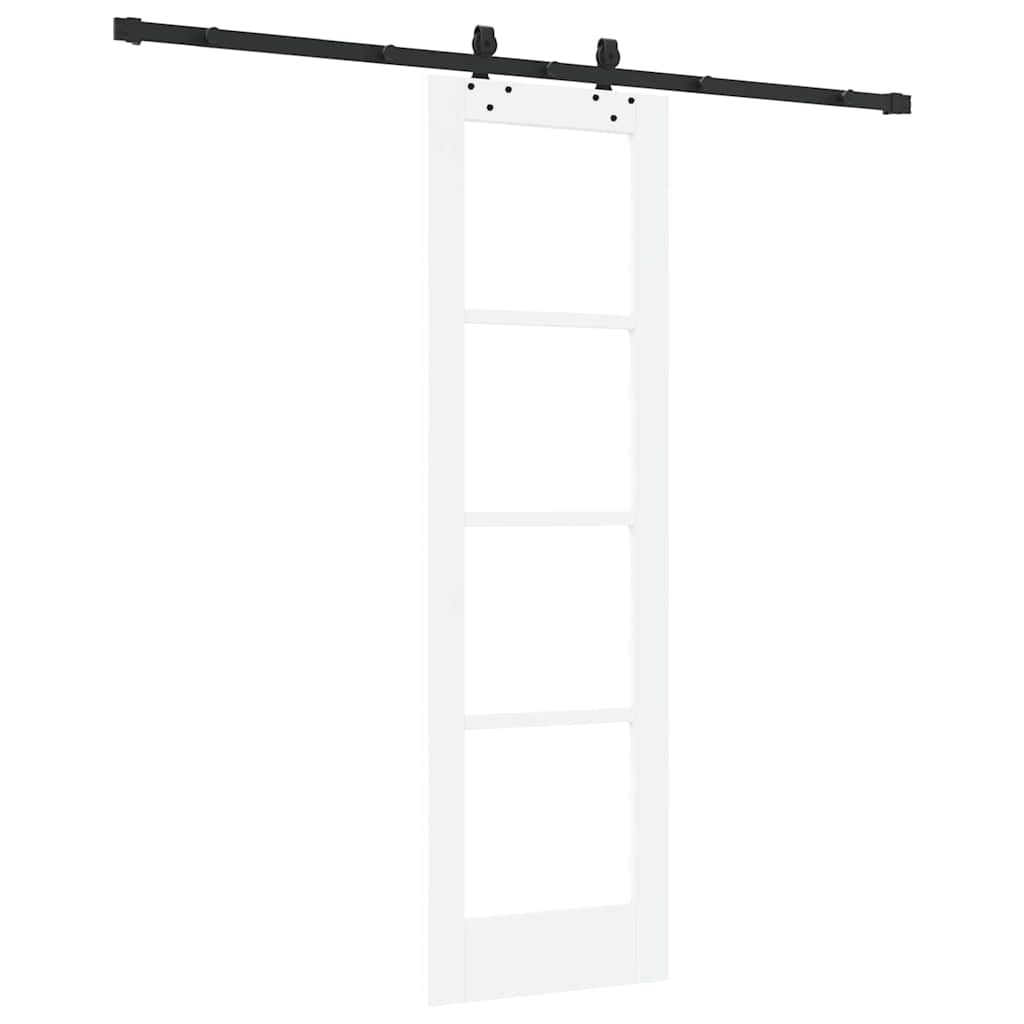 Schiebetür ORKDAL Weiß und Schwarz 61 x 198,5 cm