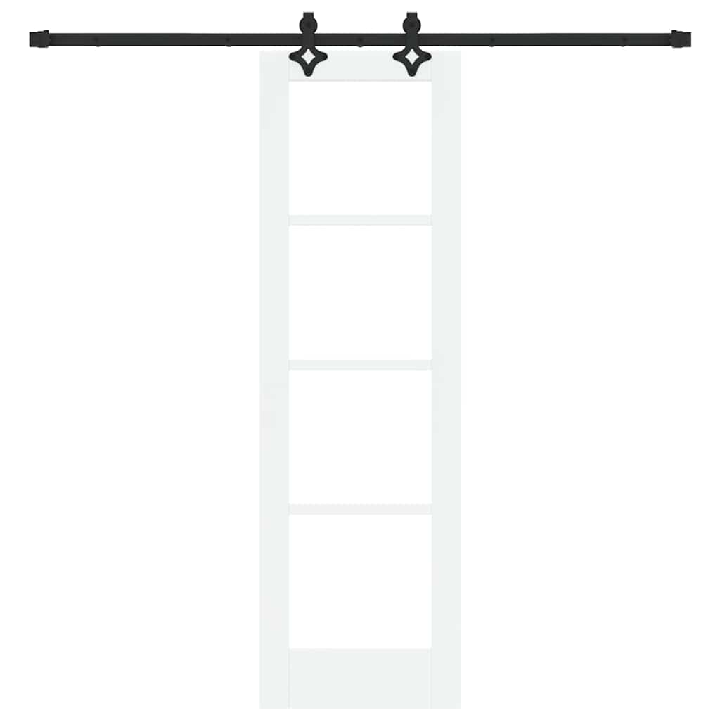 Schiebetür ORKDAL Weiß und Schwarz 61 x 198,5 cm