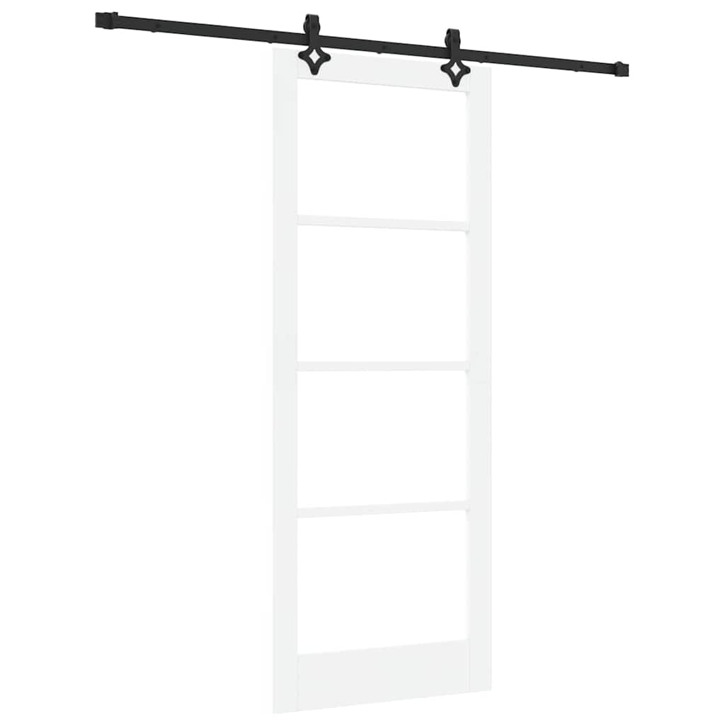 Schiebetür ORKDAL Weiß und Schwarz 83 x 211 cm