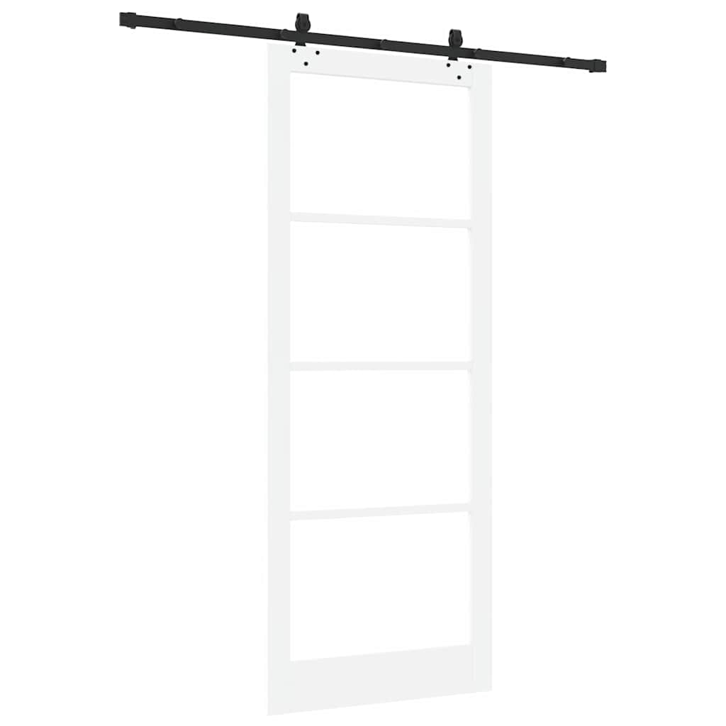 Schiebetür ORKDAL Weiß und Schwarz 93 x 232 cm