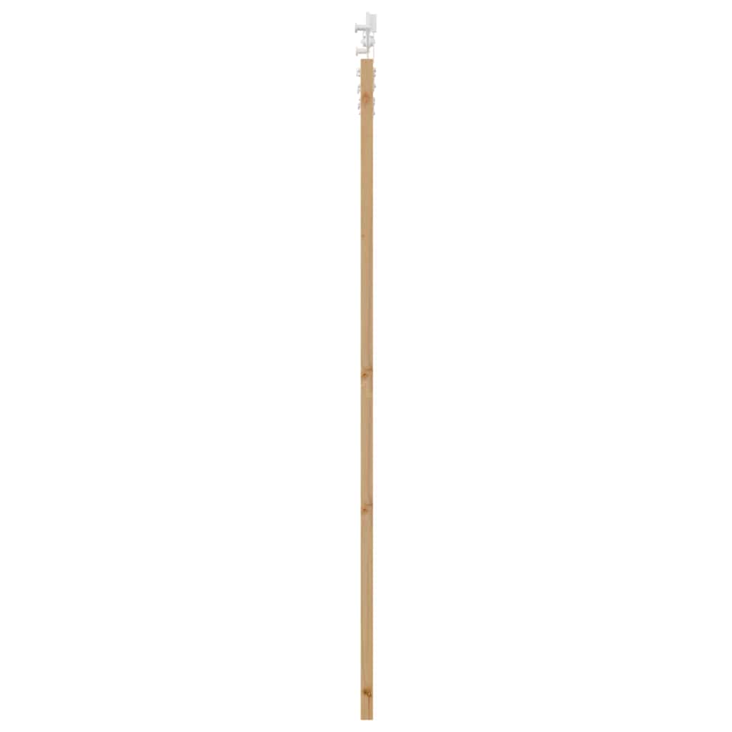 Schiebetür Natur 93 x 202 cm Solid Pine Wood and Glass