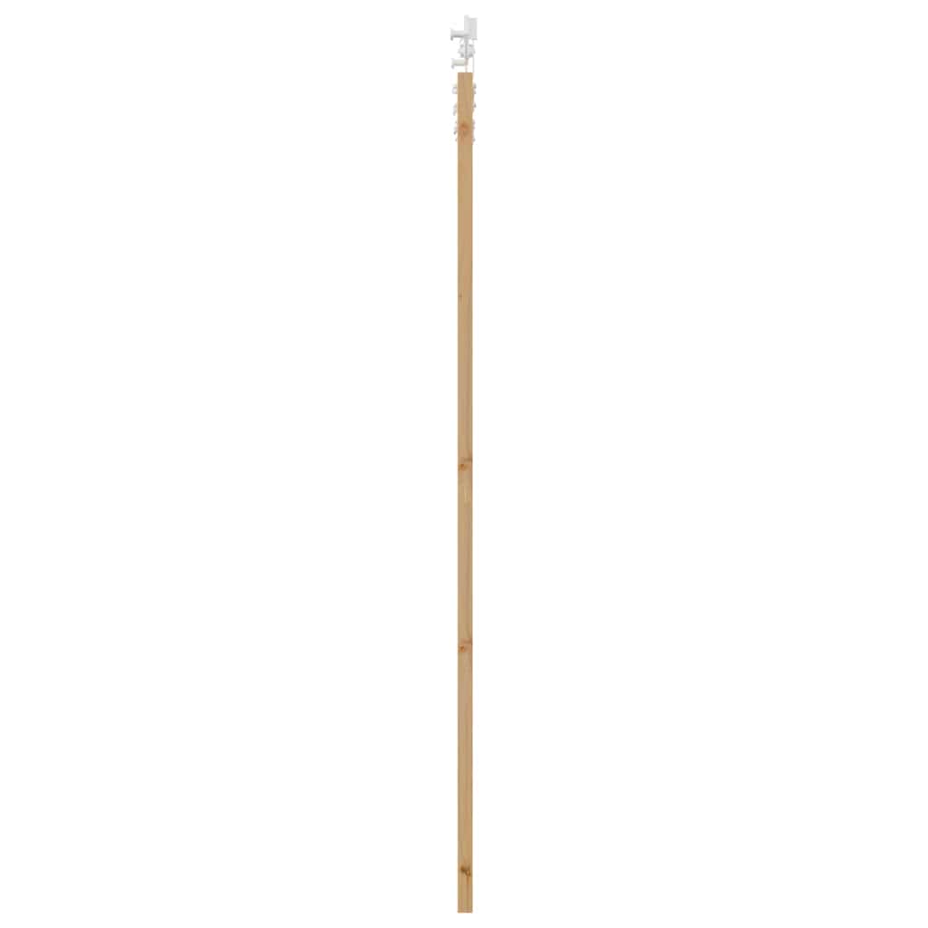 Schiebetür Natur 93 x 211 cm Solid Pine Wood and Glass