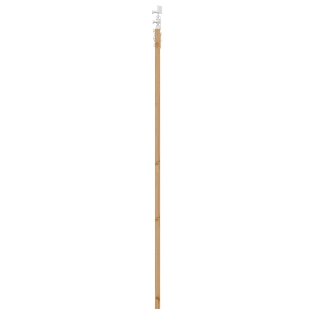 Schiebetür Natur 73,5 x 198,5 cm Solid Pine Wood and Glass