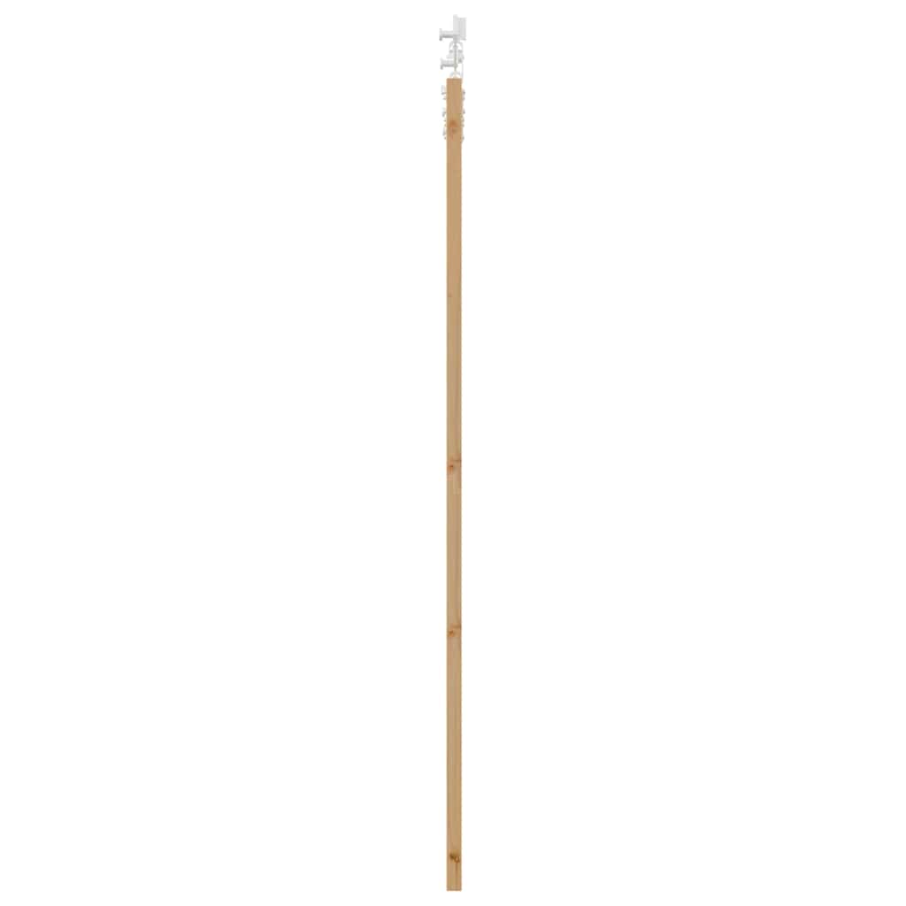 Schiebetür Natur 93 x 202 cm Solid Pine Wood and Glass