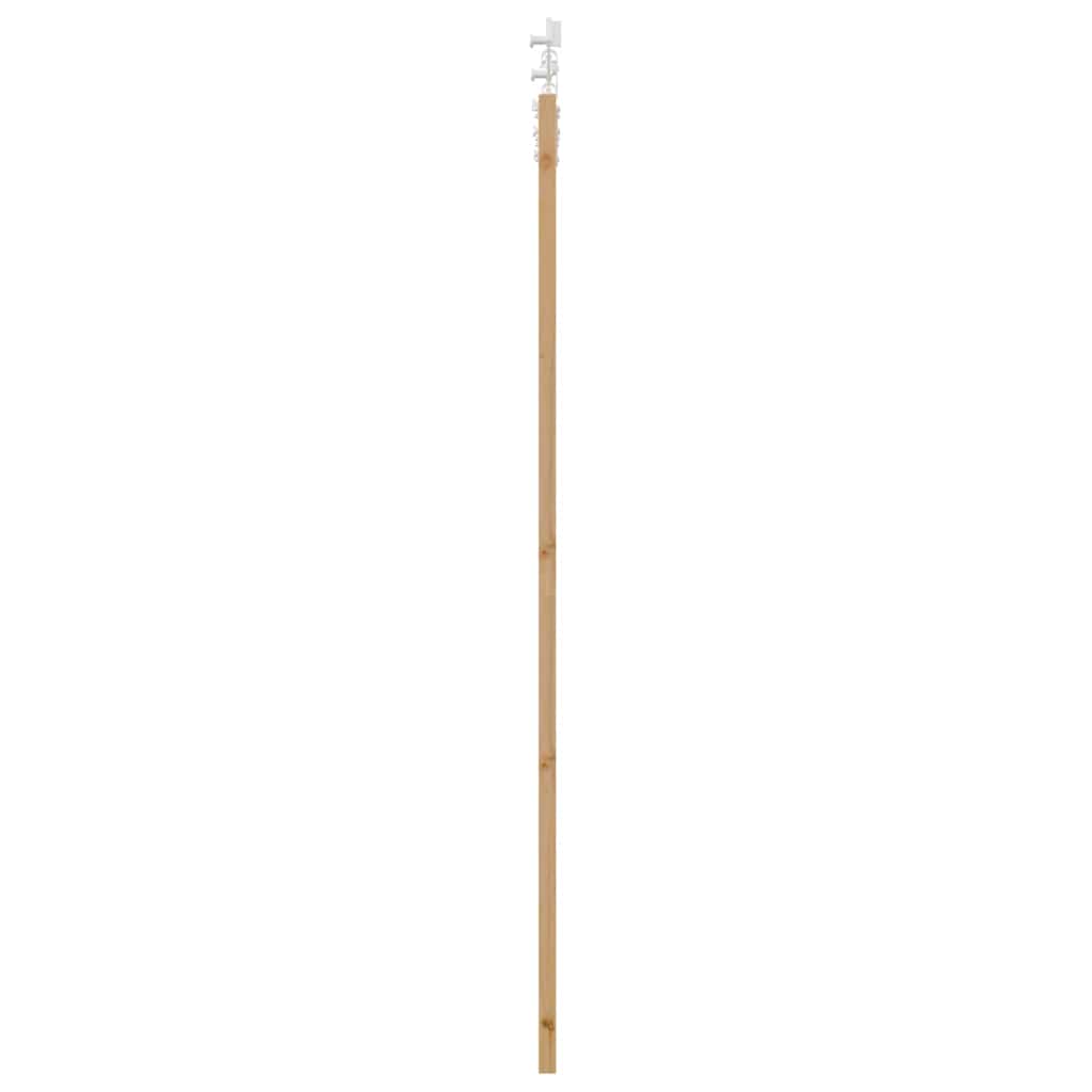 Schiebetür Natur 93 x 211 cm Solid Pine Wood and Glass