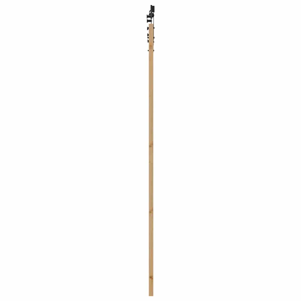 Schiebetür Natur 93 x 232 cm Solid Pine Wood and Glass