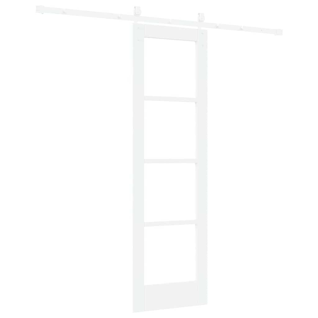 Schiebetür Weiß 61 x 198,5 cm Solid Pine Wood and Glass