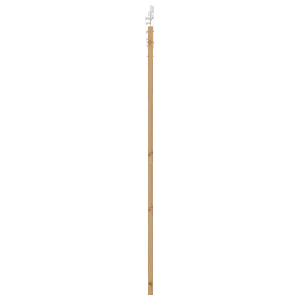 Schiebetür Natur 93 x 202 cm Solid Pine Wood and Glass
