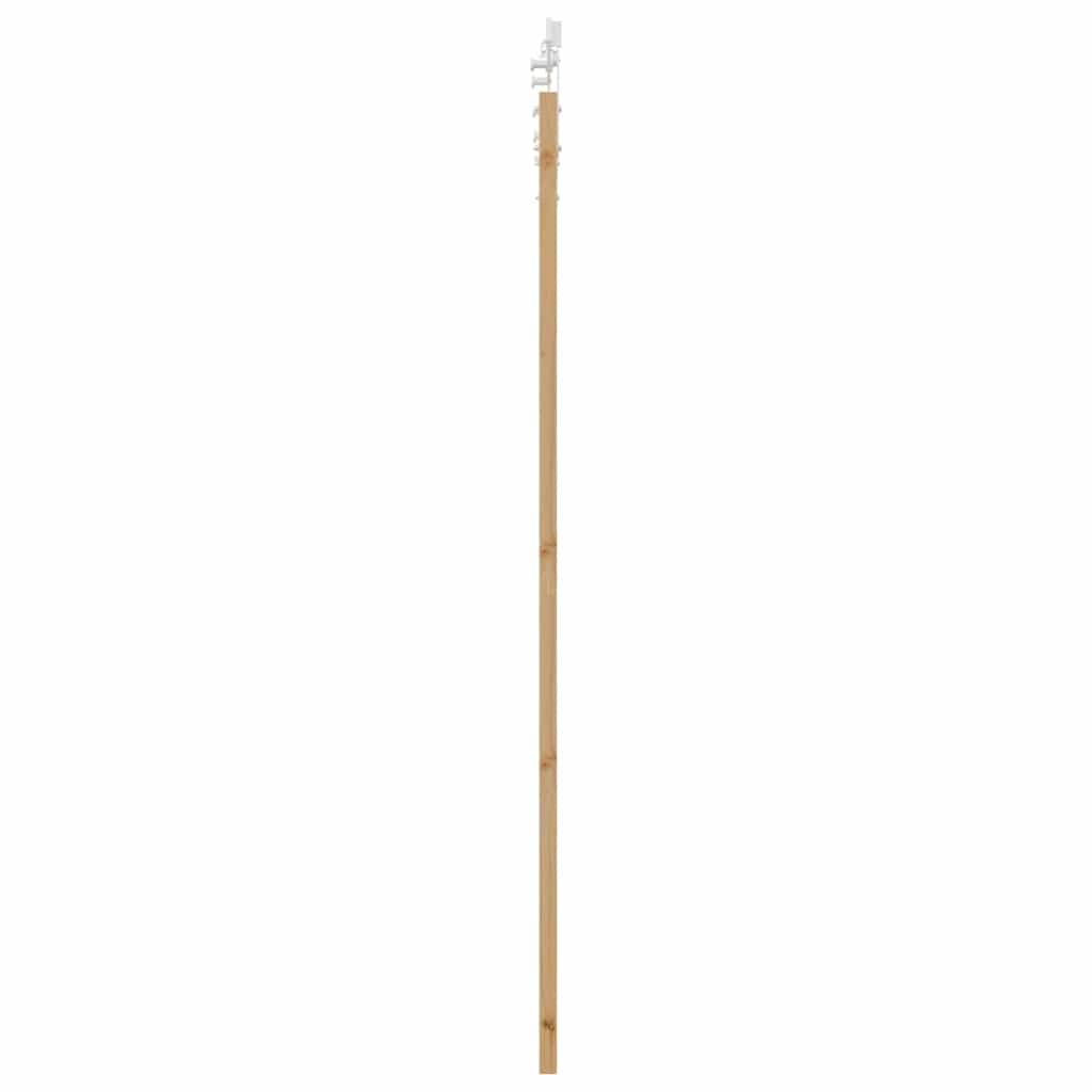 Schiebetür Natur 93 x 211 cm Solid Pine Wood and Glass