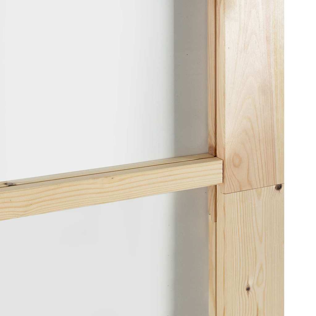 Schiebetür ORKDAL Natur 93 x 211 cm Solid Pine Wood and Glass