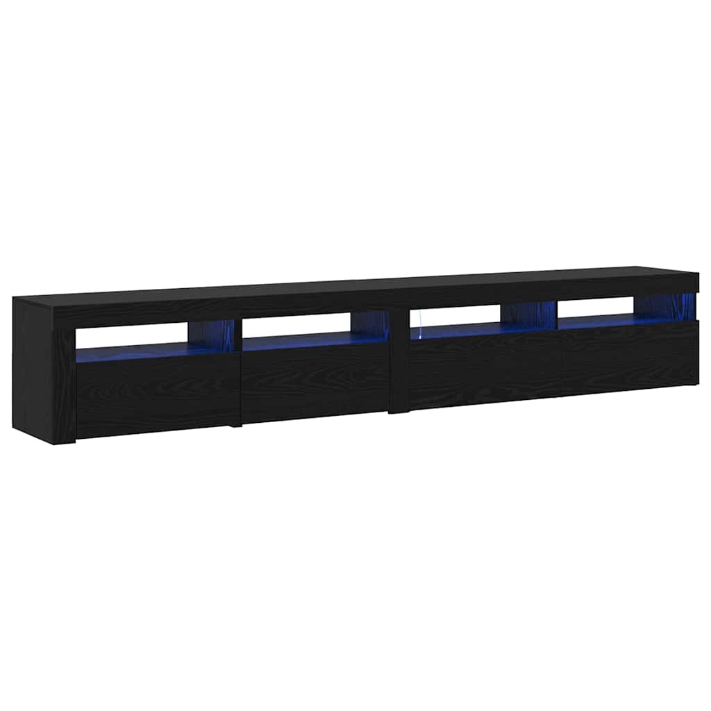 TV-Schränke 2 pcs Schwarz Eichen-Optik 240 x 35 x 40 cm