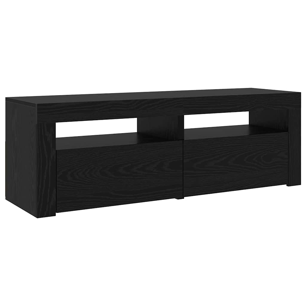 TV-Schränke 2 pcs Schwarz Eichen-Optik 240 x 35 x 40 cm