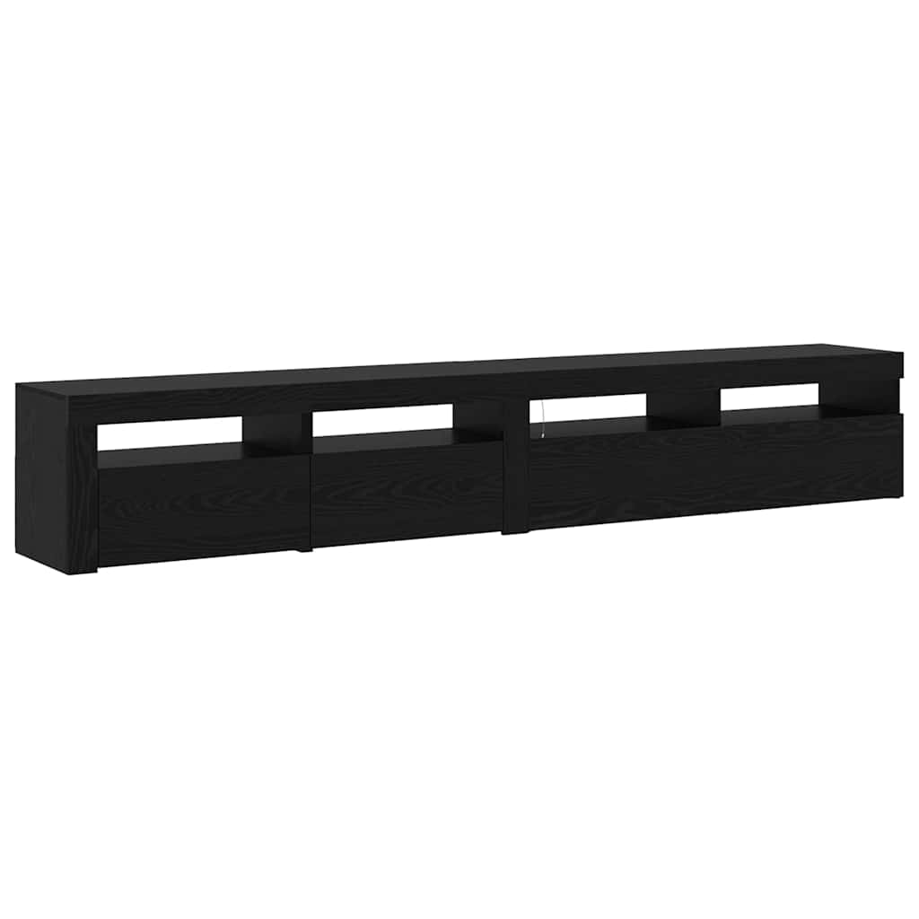TV-Schränke 2 pcs Schwarz Eichen-Optik 240 x 35 x 40 cm