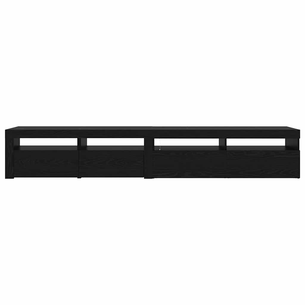 TV-Schränke 2 pcs Schwarz Eichen-Optik 240 x 35 x 40 cm