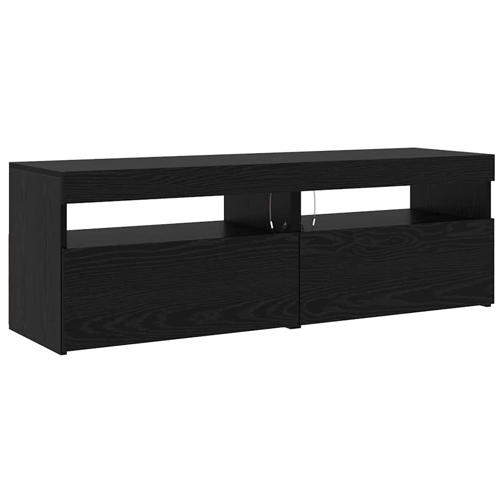 TV-Schränke 3 pcs Schwarz Eichen-Optik 260 x 36.5 x 40 cm