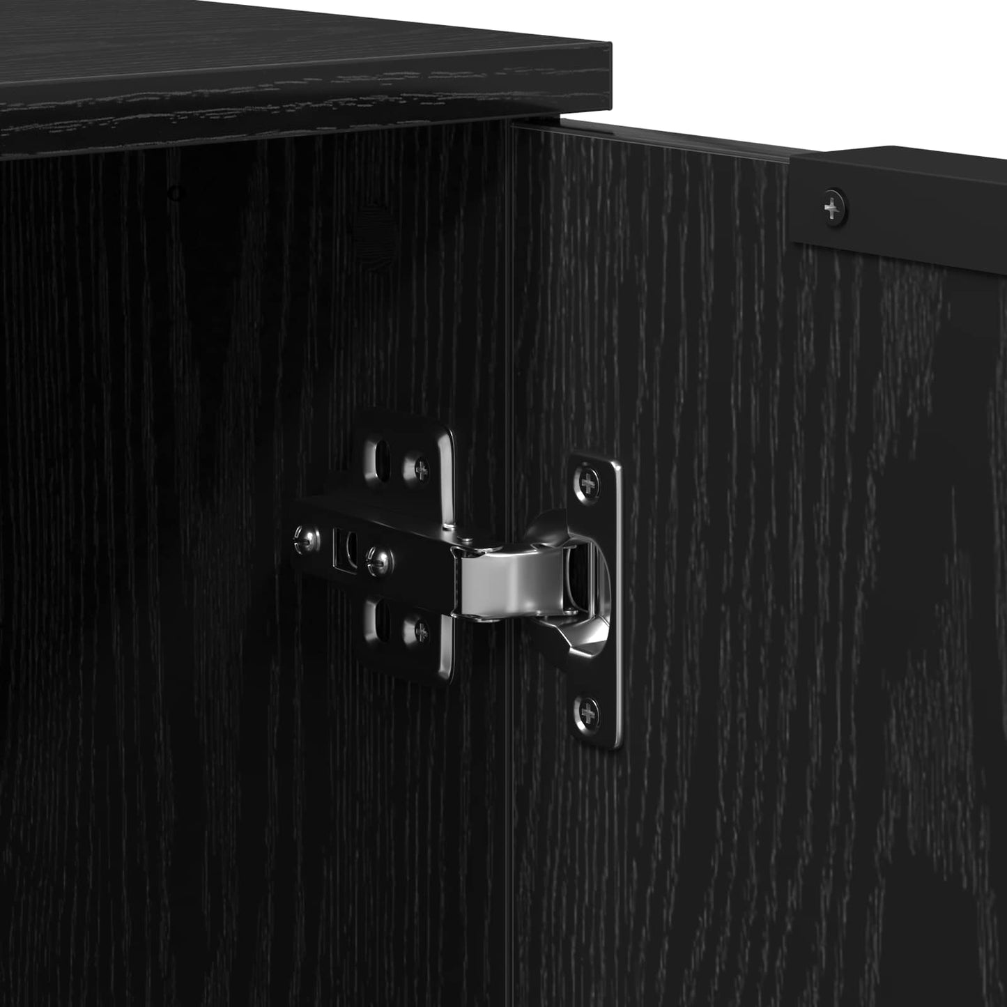 Sideboard 3 stk. Schwarz 70 x 41 x 75 cm Holzwerkstoff