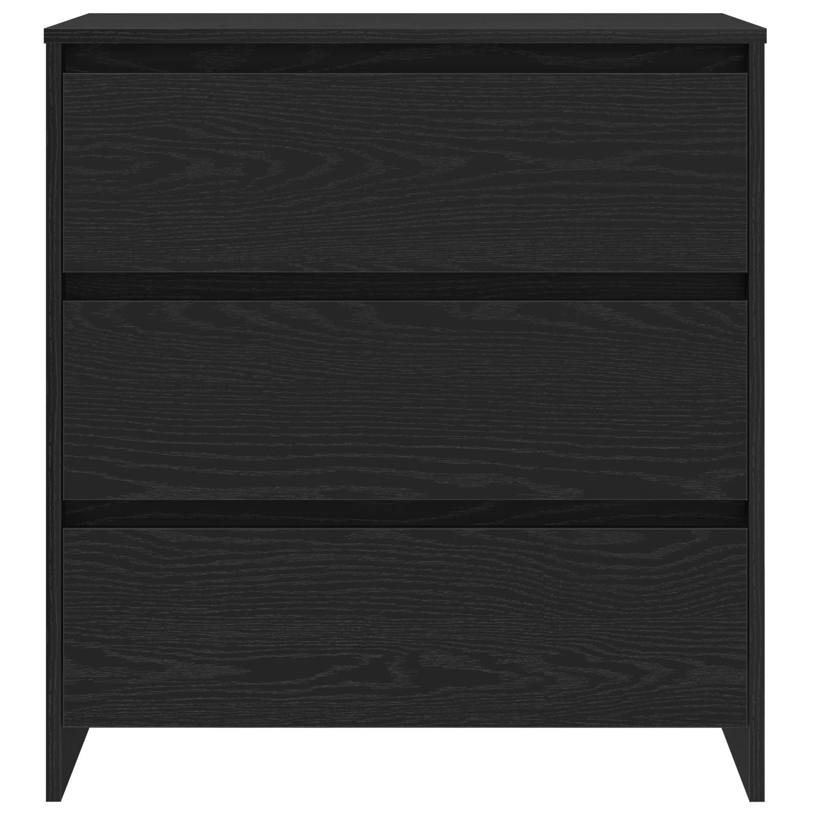 Sideboard 3 stk. Schwarz 70 x 41 x 75 cm Holzwerkstoff